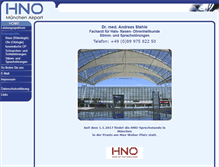 Tablet Screenshot of hno-muenchen-airport.de